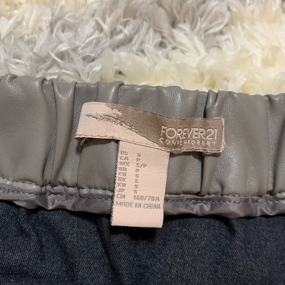 Forever 21 Taupe/Gray Drawstring Skirt - Picture 6 of 6